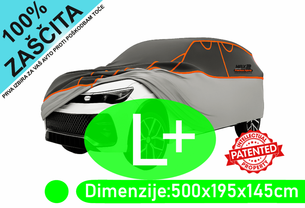 Avtopokrivalo MAX 2 Premium Hybrid za L SUV vozila – 7 mm zaščita pred točo, dežjem in UV žarki