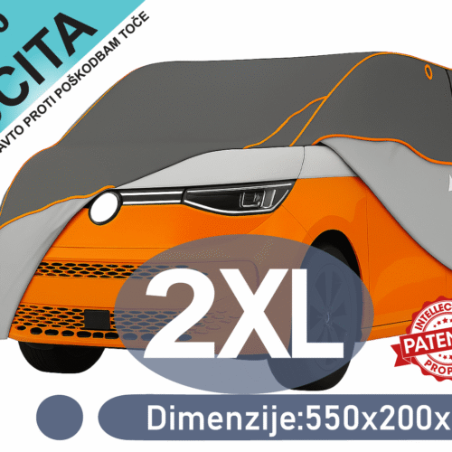 Velikost 2XL avtopokrivala MAX 2 Premium Hybrid za kombi vozila – prikaz mer