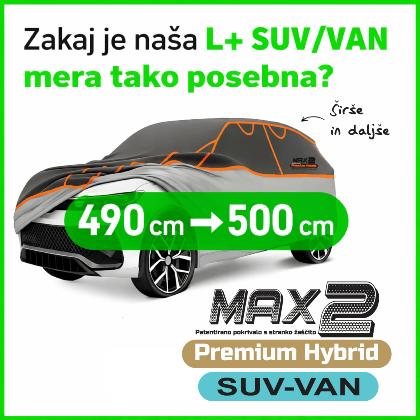 L+ SUV VAN pokrivalo za avto – povečana dolžina 500 cm namesto 490 cm