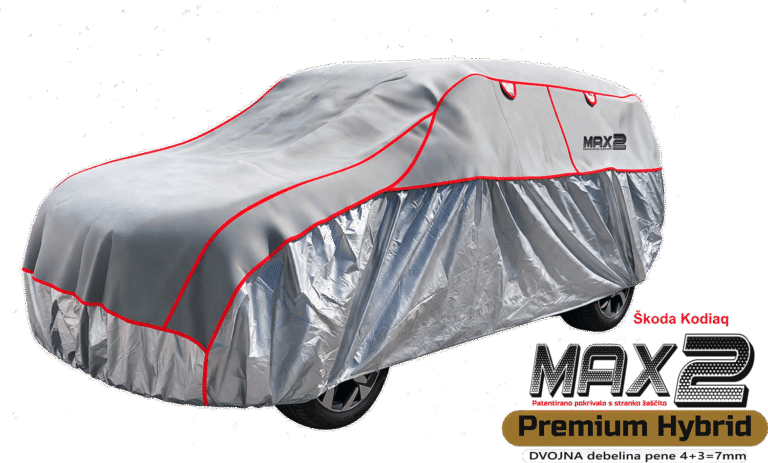 MAX2 pokrivalo proti toči s stransko zaščito za SUV vozila Škoda Kodiaq